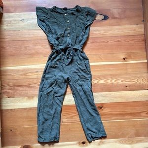 Linen-like fabric jumper